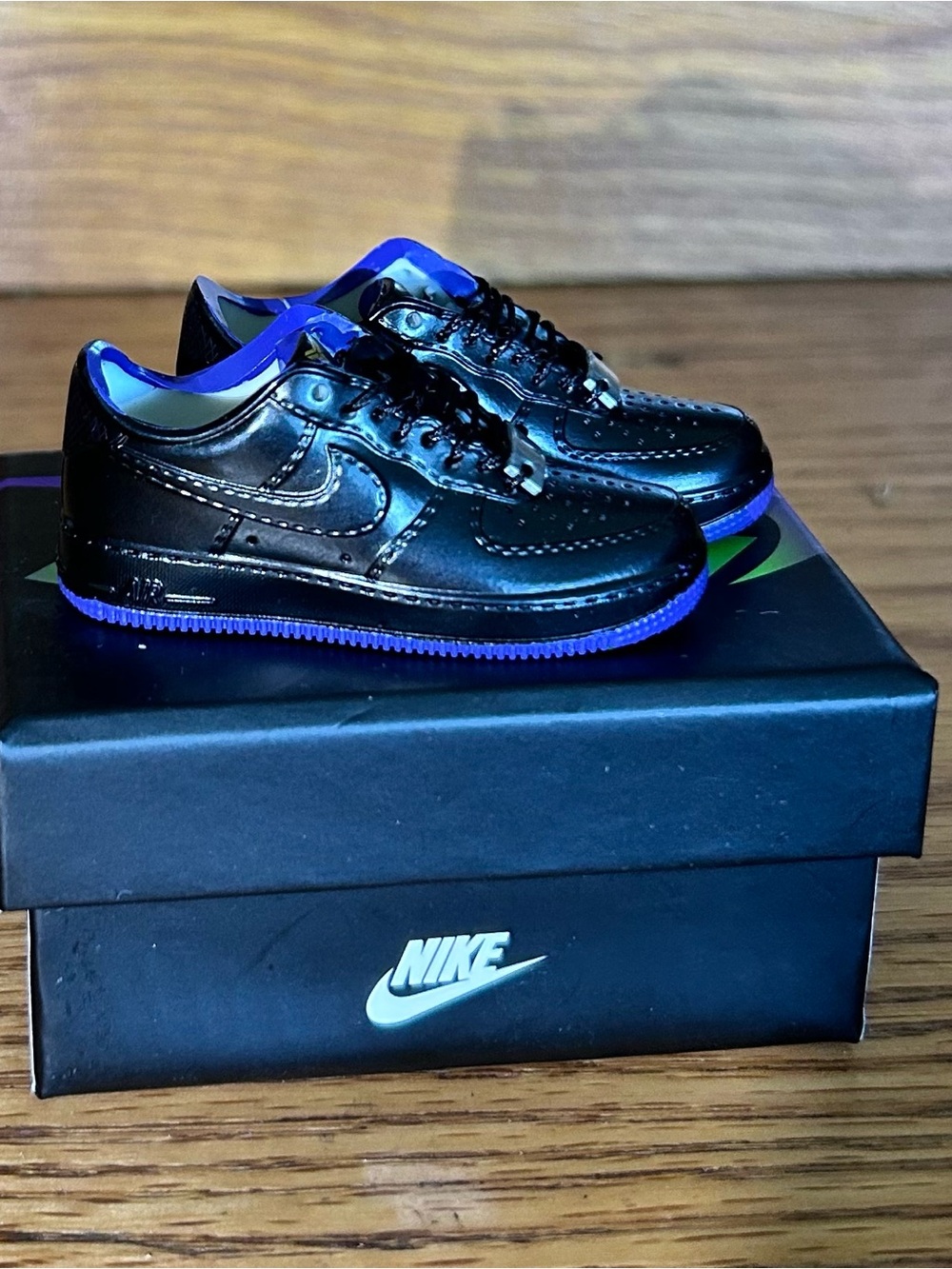 Mini Nike Kobe Air Force 1 Low - Black with Purple Accent